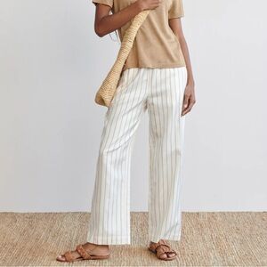Jenni Kayne White Striped Pants